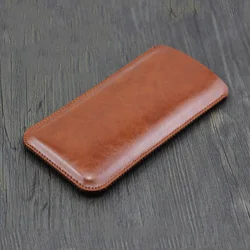 s22 s23 s24 Universal Fillet holster Phone Straight leather case retro simple pouch for FOR samsung s22 s23 s24 ultra phone bag