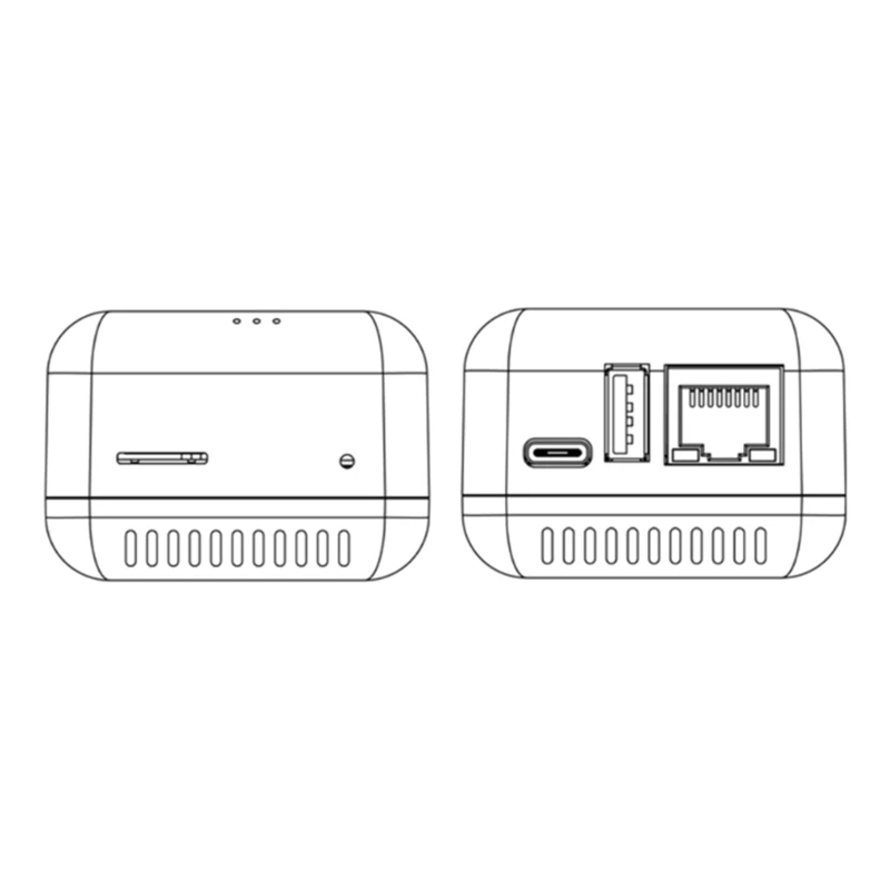 Мини-сервер принтера NP330, USB 2,0, 100 Мбит/с, RJ45