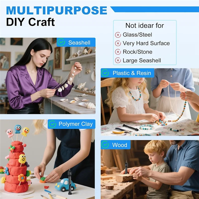 

A04G-Поворотная дрель для рукоделия, набор микросверл из 26 предметов, тиски, ручная дрель, ручные ювелирные изделия с ручными микросверлами (0,5 мм-2,5 мм)