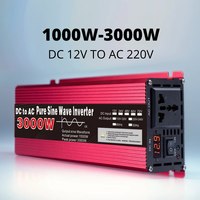 Inverter 12v 220v Pure Sine Wave 1000W 1600W 2200W 3000W DC 12v To AC 220V Portable Power Supply Converter Car Solar Inverter