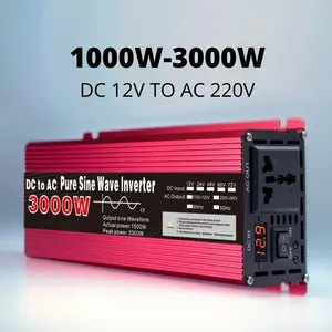 Wechselrichter 12V 220V Pure Sennoidal Wave 1000W 1600W 2200W 3000W DC 12V für Wechselstrom 220 V Stromquellwandler 12 Hauptverkäufe Wechselrichter 3000W - №7