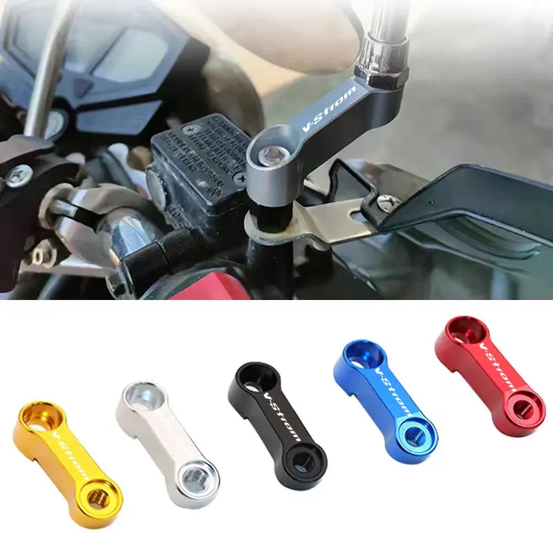 2pcs For Suzuki V-Strom 800DE 650 250 1050 XT VSTROM DL250 DL650 DL1000 v-strom Rearview Mirrors Extension Riser Extend Adapter
