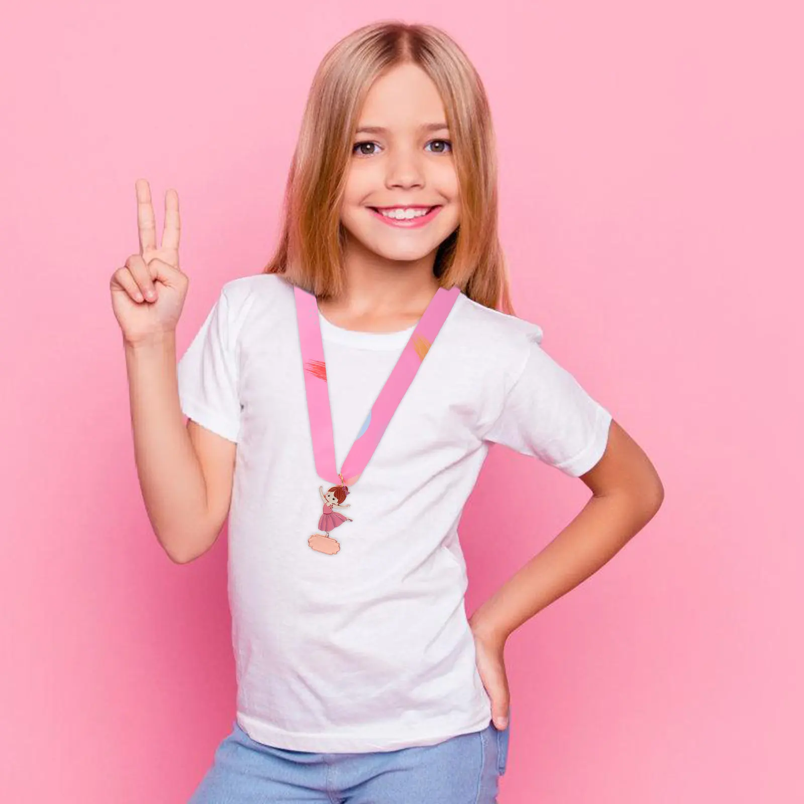 Dancing Medal Celebration Trophy Dance Awards Championship Kit Medals Classroom for Students Competitions Rewards