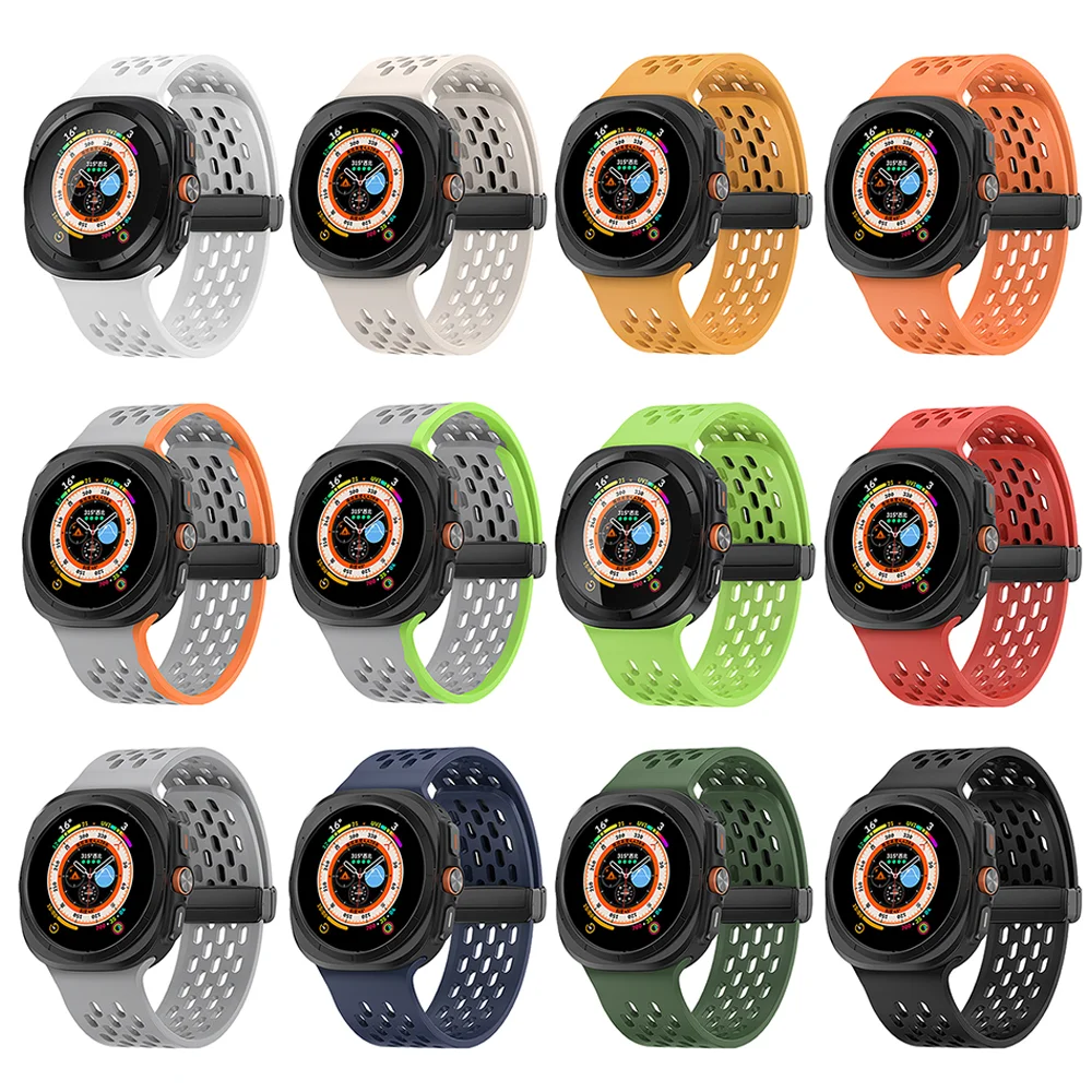 サムスンギャラクシーウォッチ用オーシャンスポーツバンド、シリコンブレスレット、ギャップのない時計バンド、アクアティクスウォッチ7ストラップアクセサリー、ウルトラ47mm