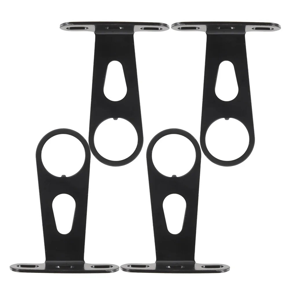 4Pcs Sturdy Bike Front Light Mount Metal Stand Clip Practical Durable Equipment Bike Lights Mount Front Light Stand Clip