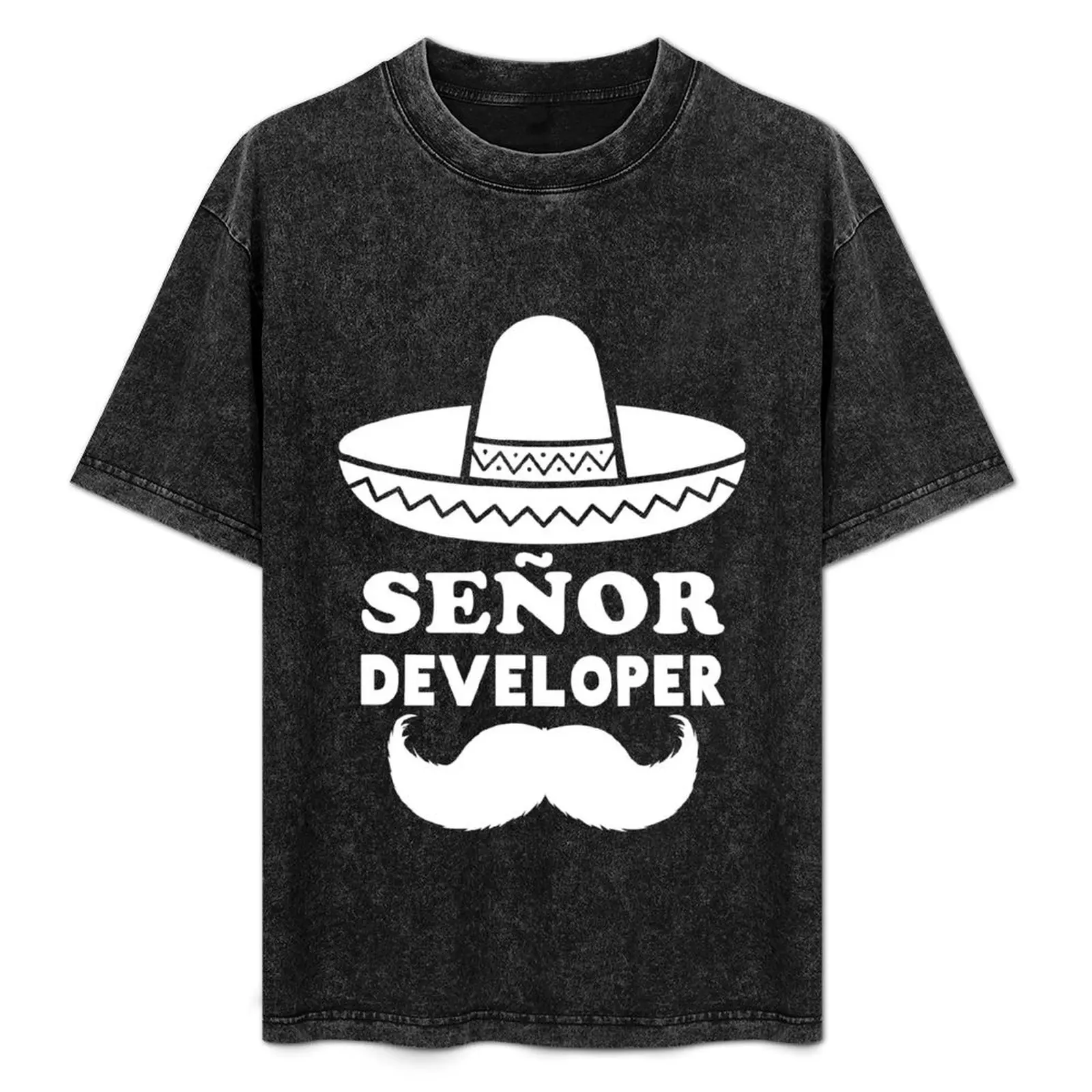 

Seor Developer (Senior Developer) T-Shirt Stain Resistant Casual Tee