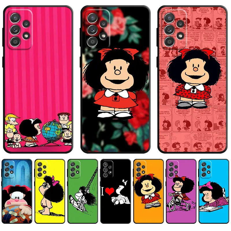 Mafalda Phone Case for Samsung Galaxy A22 A23 A72 A53 A51 A11 A31 A21s A52s A13 A41 A71 A33 A12 A73 A32 A42 A52 TPU Soft Cover