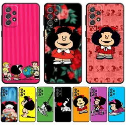 Mafalda電話ケースA22 A23 A72 A53 A51 A11 A31 A21s A52s A13 A41 A71 A33 A12 A73 A32 A42 A52 tpuソフトカバー