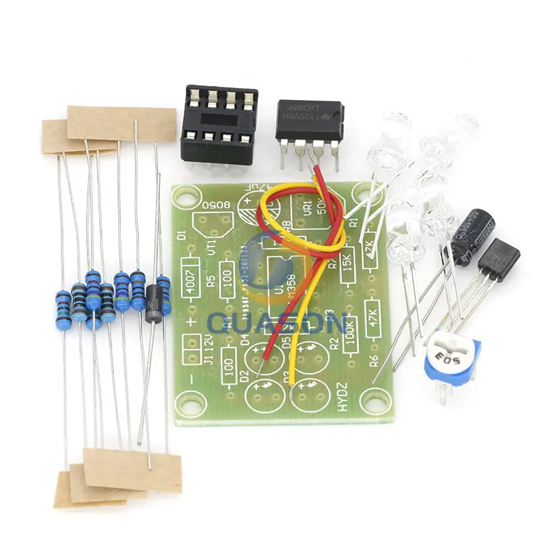 LM358 LED Breathing Light Kit Electronic Production Suite Electronic Kits DIY Parts Breath Light DIY Kit PCB laboratory