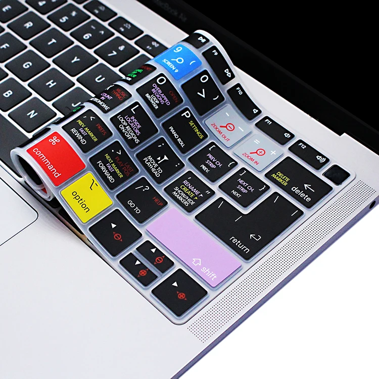 Logic Pro X Shortcuts Silicone Keyboard Cover Skin for MacBook Newest Air 13\