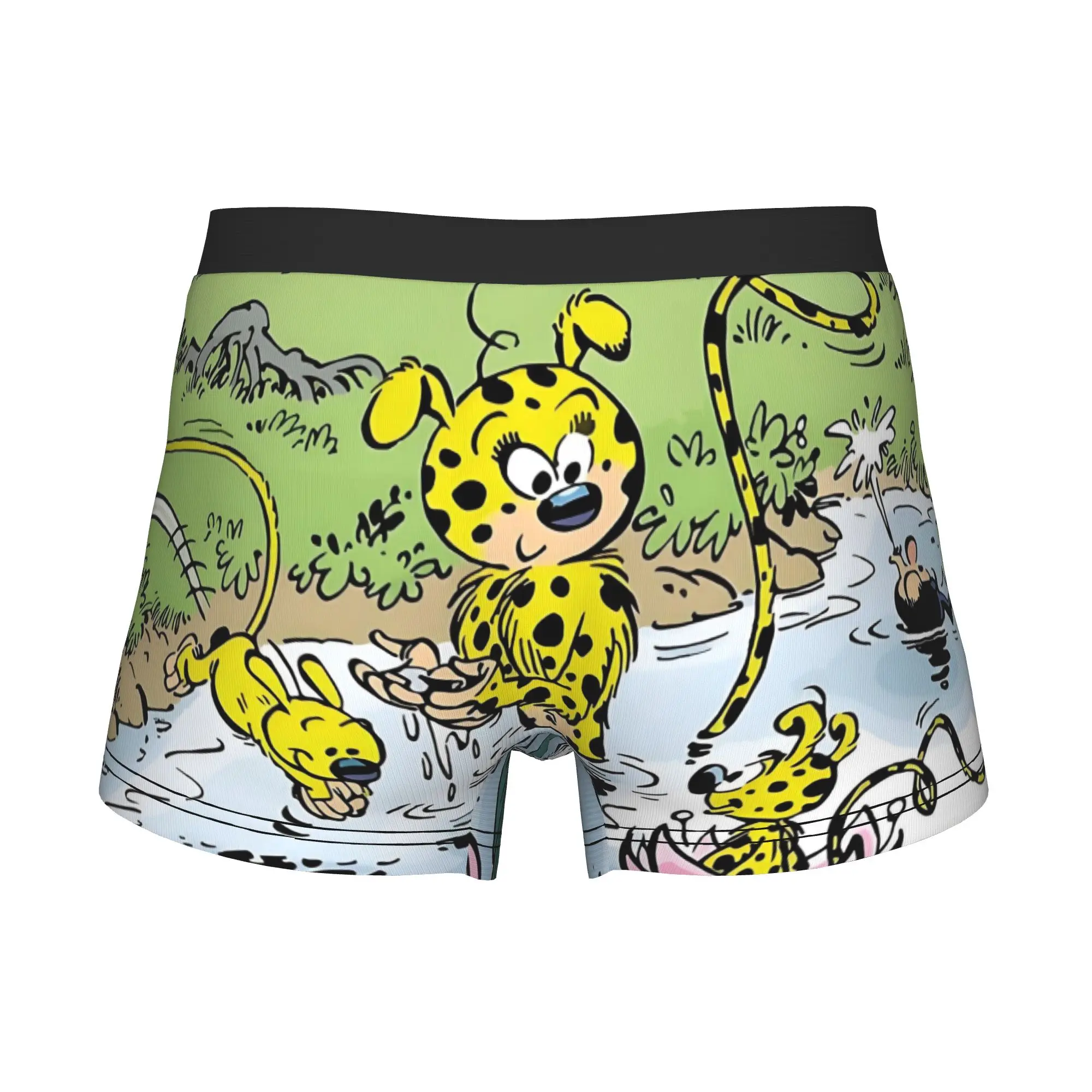 Male Funny Marsupilami Family Bathing Underwear Cartoon Characters Boxer Briefs Breathable Shorts Panties Underpants