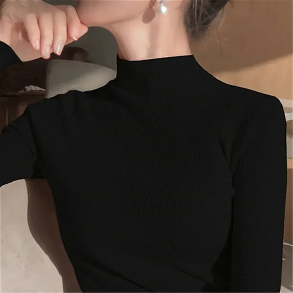 Super Comfortable Pullover Faux Cashmere Sweater Women Jumper Spring Autumn Knitted Basic Jersey Pull Femme Hiver O-Neck Sweater