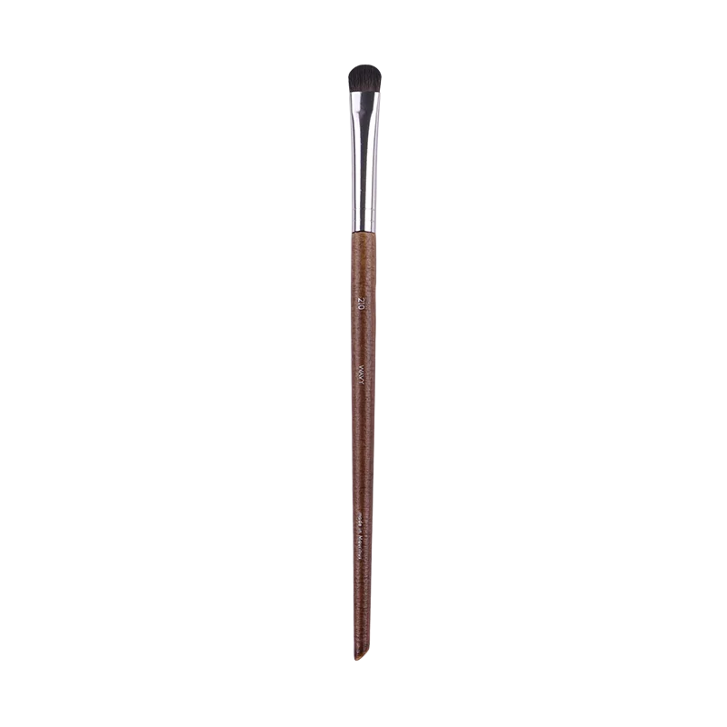 MUF Series Makeup Brush MUF210 Small Eyeshadow Brush Soft Fiber Hair Brown Solid Wood Handle Small Arc Eyeshadow Brush