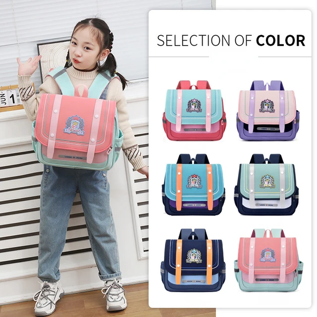 Nuova versione orizzontale zaino per bambini scuola materna cartone animato zaini di grande capacita con borse di colore a contrasto alla moda AliExpress