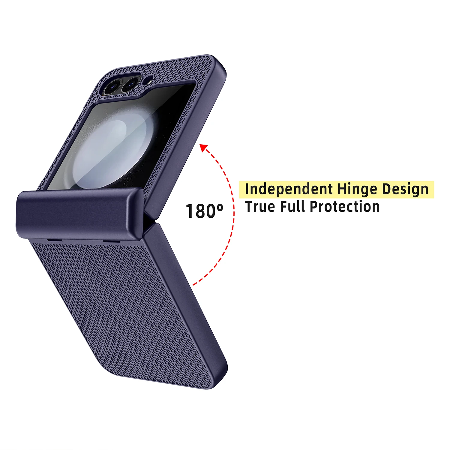 Colorful Skin Friendly Frosted Folding Hinge Case for Samsung Galaxy Z Flip 6 Shockproof Protection Hard Back Cover Accessories