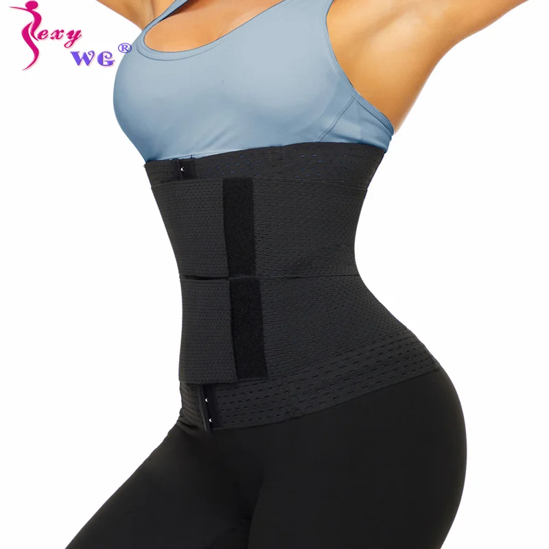 SEXYWG Fitness Body Shaper Belt for Women Gym Back Support Corset Sports Waist Trainer Band Workout Bodybuilding Belly Trimer