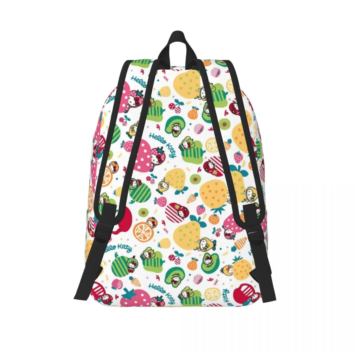 Hello Kitty Fruit Rugzak voor Jongen Meisje Kinderen Student School Boekentas Kawaii Canvas Dagrugzak Kleuterschool Primaire Tas Outdoor