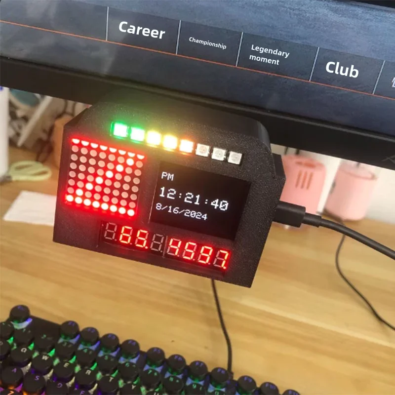 

Гоночная приборная панель Sim Racing Speed Display Автомобильный дисплей на руль Приборная панель для Logitech для Thrustmaster/SIMAGIC MOZA PC