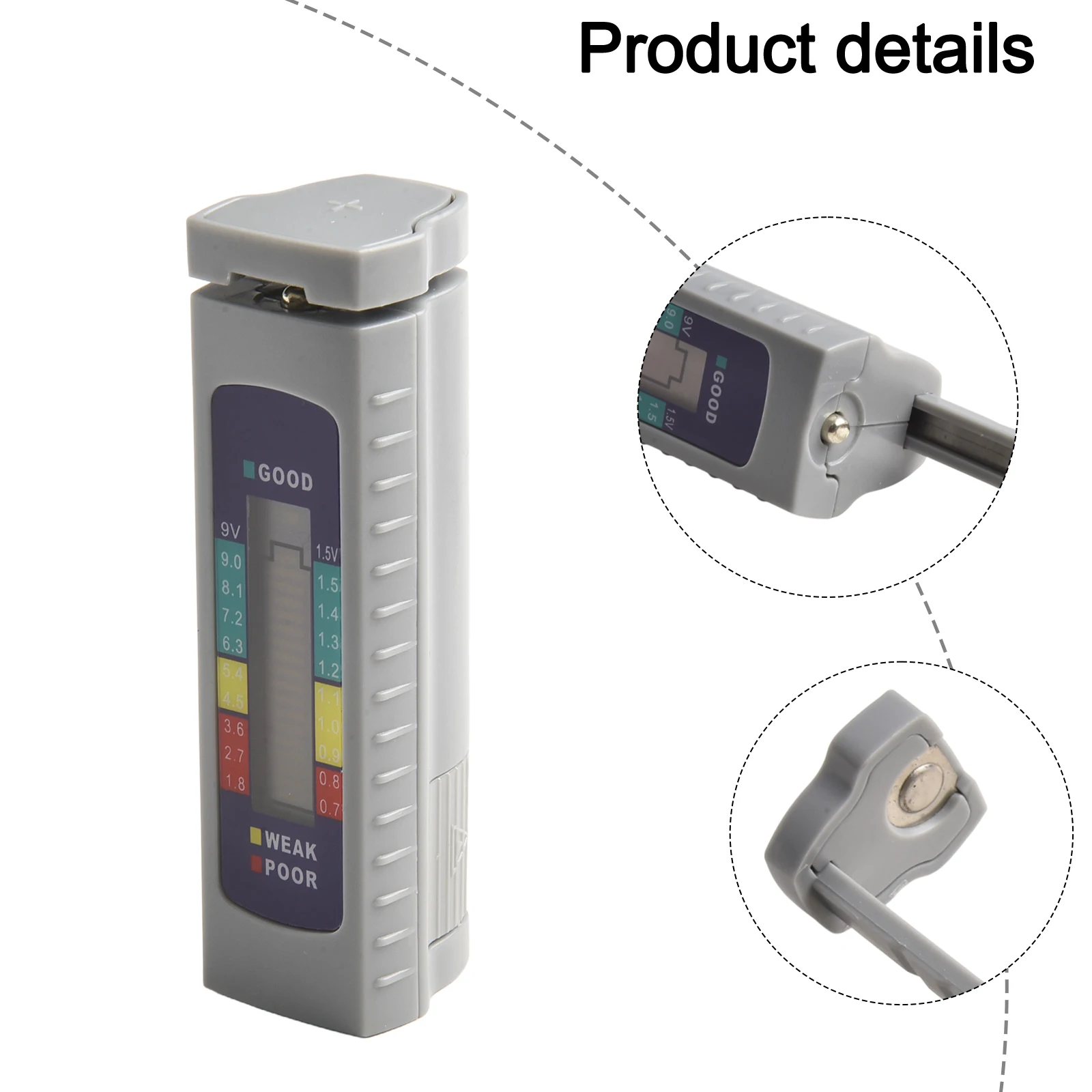 Battery Health Assessment Battery Load Tester Handheld Tool LCD Display Tester Diagnostic Tool Household Battery Management