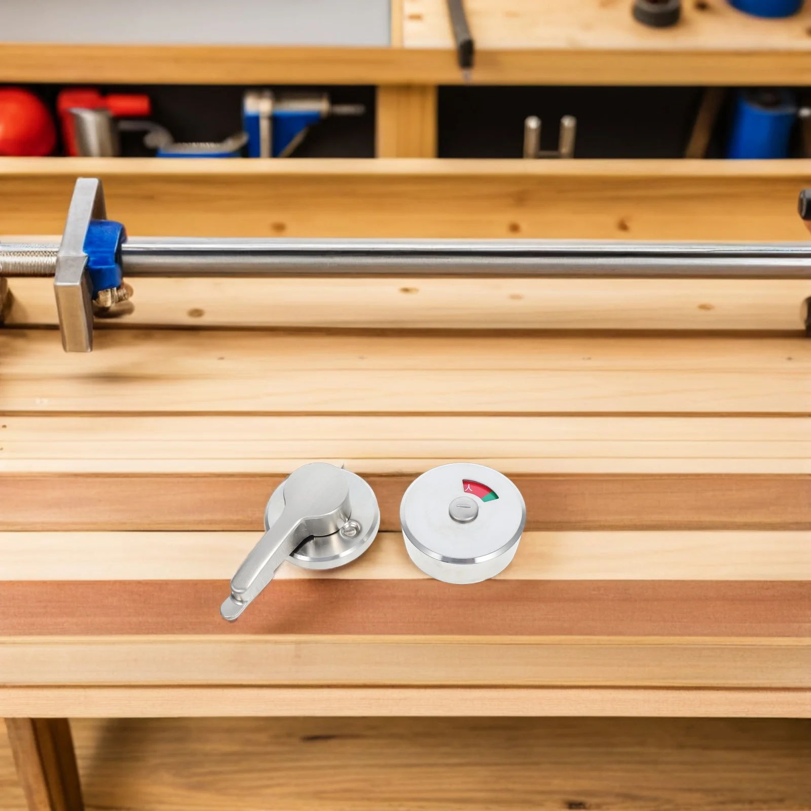 

Bathroom Lock Stainless Steel Privacy Indicator Door Lock for Toilet Restroom Office Apartment Warehouse Vacant Occupied Sign