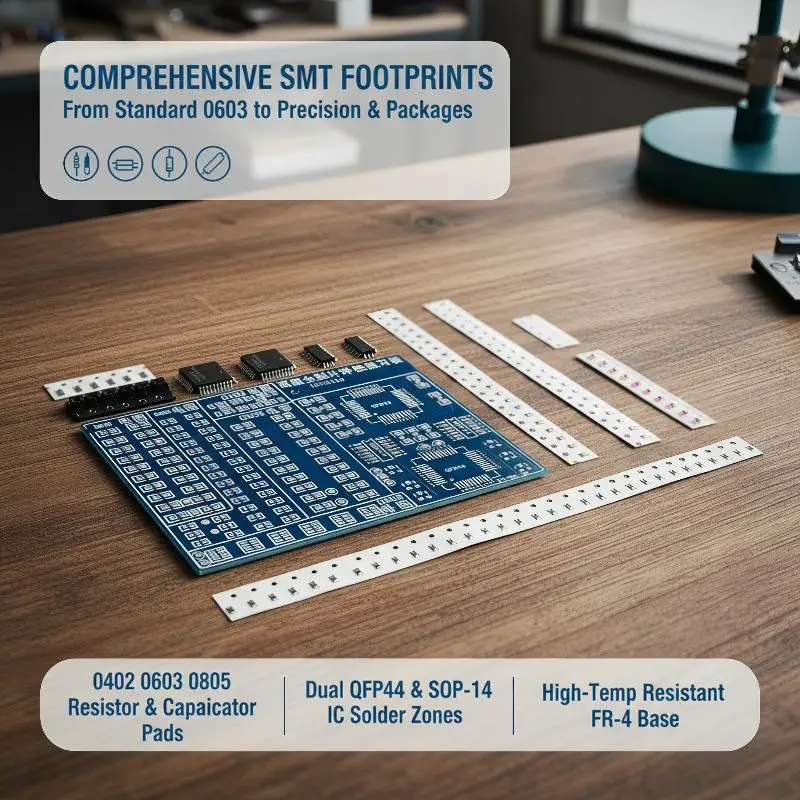 1 Set Skill Training Electronic DIY Component Sets Enhanced SMT Advanced Full SMD Soldering Practice Board Kit For Soldering