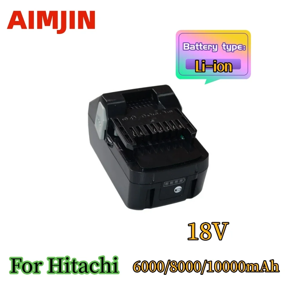 

18V 6000/8000/10000mAh Li-ion Battery for Hitachi 18V Cordless Power Tools for BSL1850 BSL1860 BCL1815 EBM1830 BSL1840 33