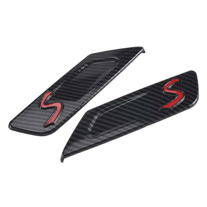 

Superior-2Pcs Car Carbon Fiber Side Turn Signal Cover Trim Fender Sticker Decoration For MINI Cooper Clubman 2022