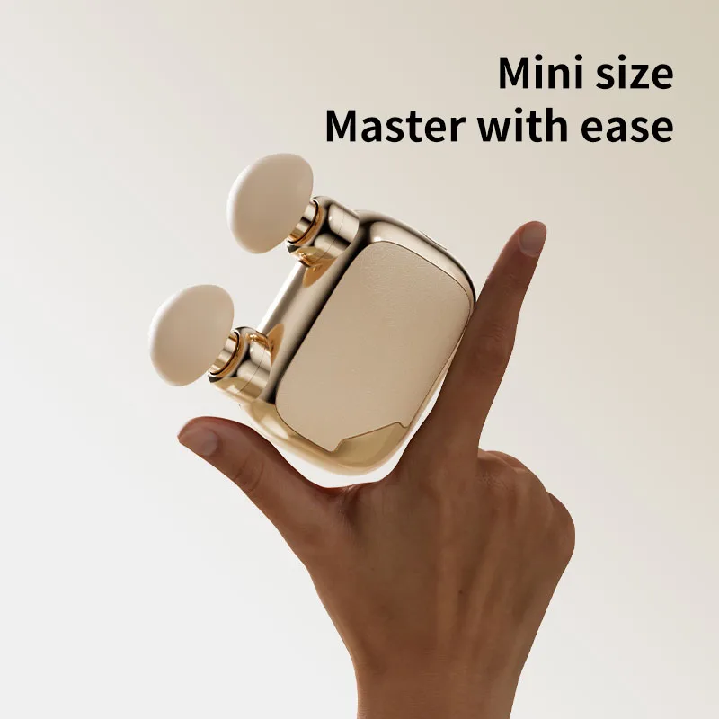 Mini Pocket Massage Gun Lightweight Portable with 6 Silicone Heads Low-noise Muscle Relaxation for Office Home Use