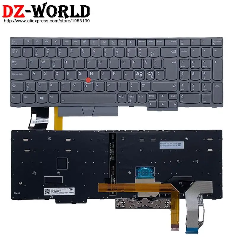 Gray Backlight Keyboard for Lenovo Thinkpad T15 Gen1 G2 P15S Gen2 G1 Laptop IS IT CZ JP DE UK TW NDC BE KR TUF CFA Japanese