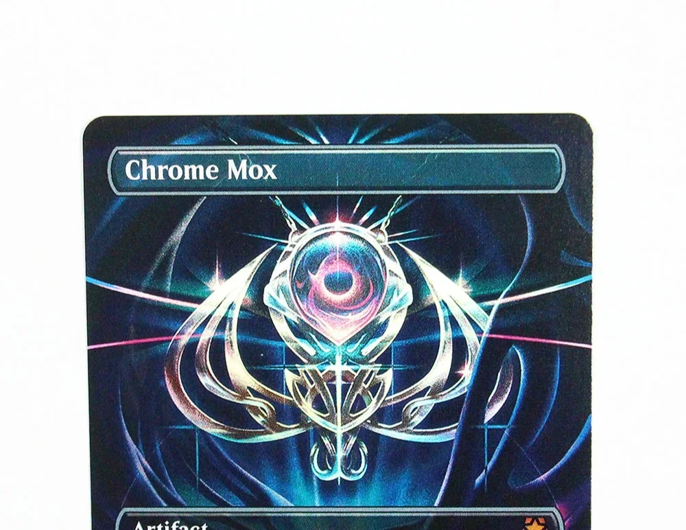 (Chrome Mox) Holo/Foil TCG بطاقات الوكيل السحري لعبة سوداء عالية الجودة لوحة تجميع الوكيل لعبة سطح السفينة بطاقات التداول