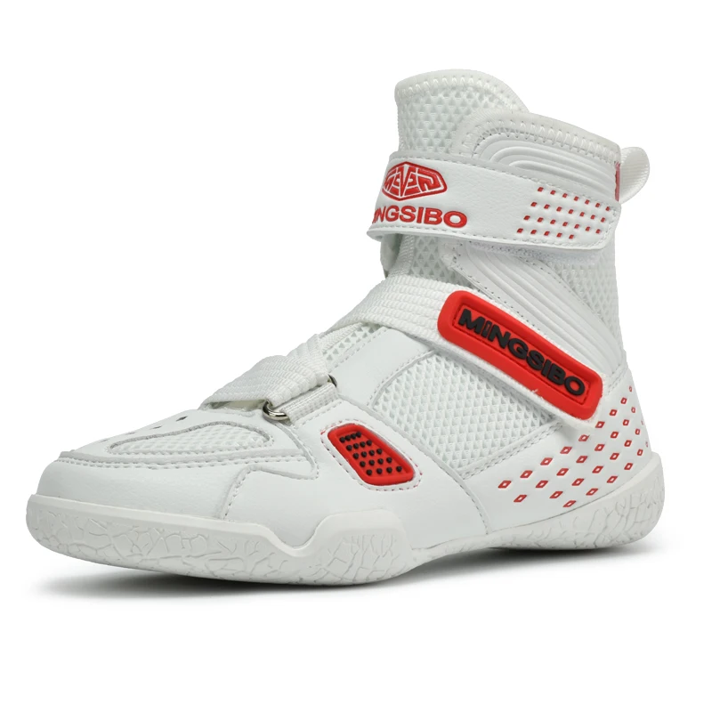 Women Men Boxing Shoes Wrestling Shoes Combat Athletic Shoes Training Combat Boots Indoor Fitness Athletic Shoes