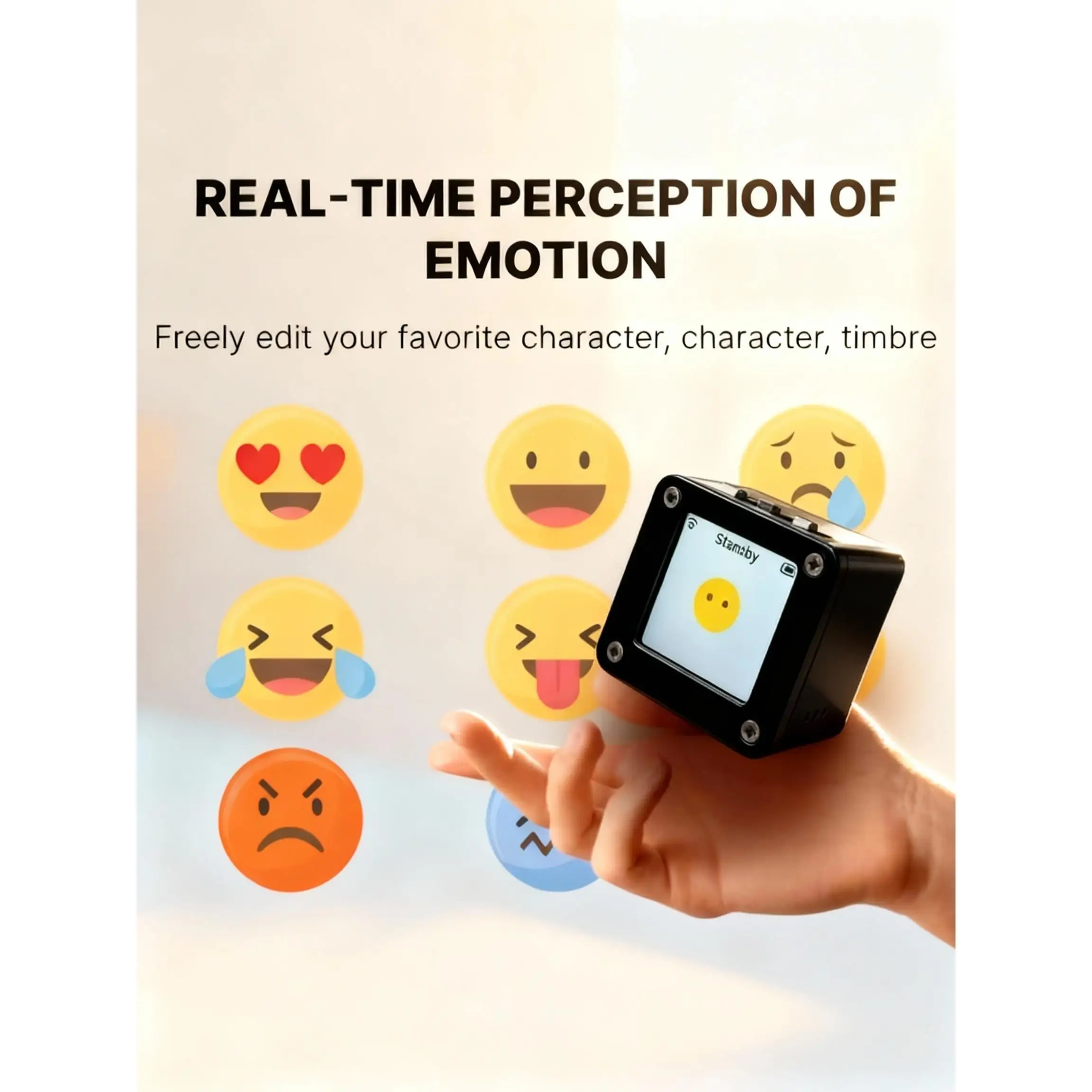 Mini robot AI DeepSeek XiaoZhi |   Chat de voz inteligente, compañero emocional y aprendizaje interactivo, regalo técnico portátil