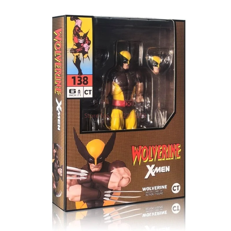 New In Stock Ct Toys Wolverine Mafex 138 Figure Brown Comic X-Men Anime Action Figure Figurine Model Statue Customized Toys