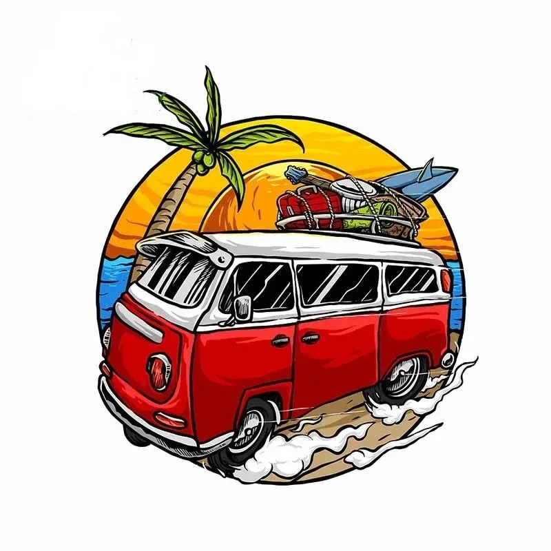 أزياء العربة السفر ملصقات السيارات شارات الفينيل سيارة دراجة نارية الوفير الجسم النافذة الخلفية الشارات الزخرفية الشاطئ التخييم ملصق