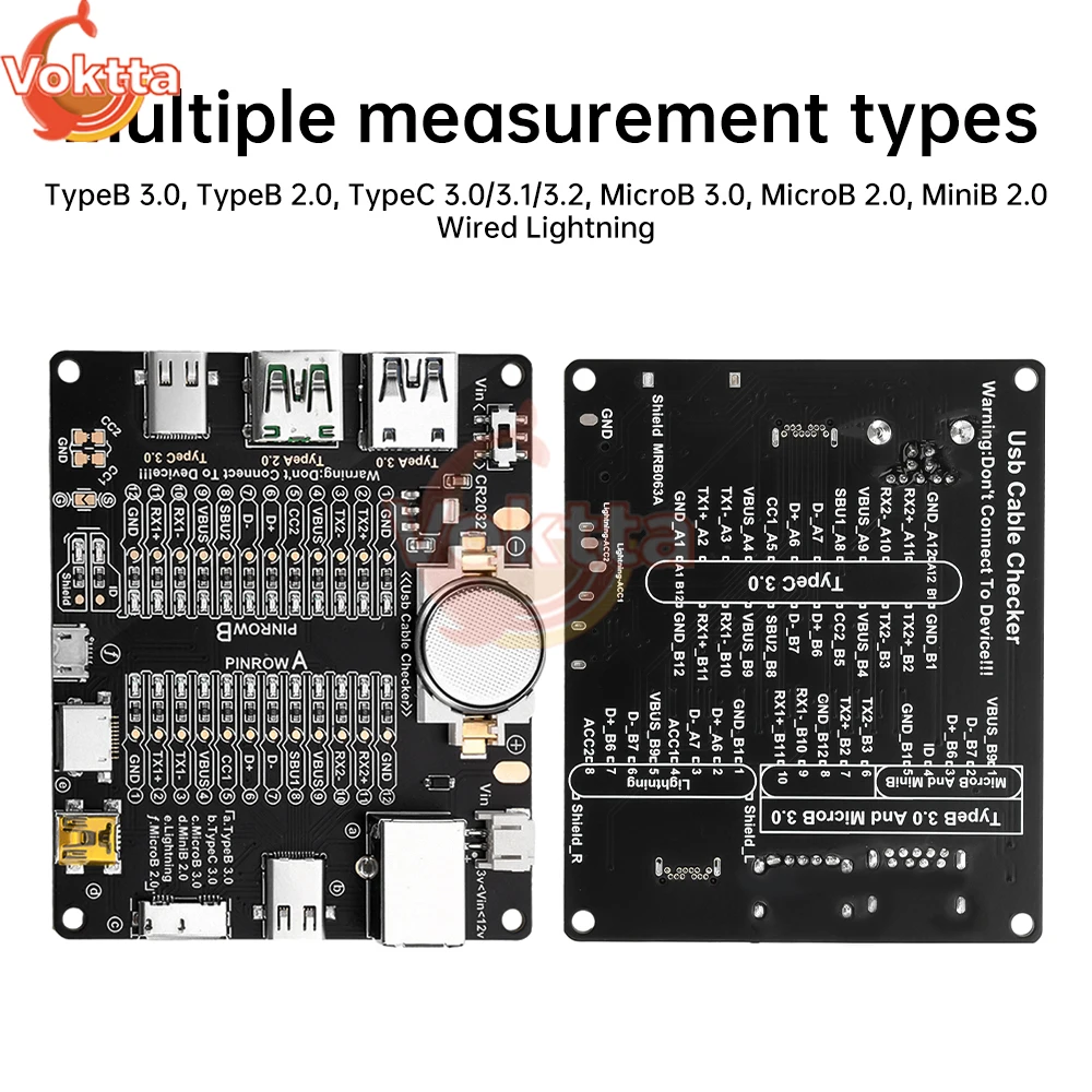 USB Cable Data Line Detection Board Cable Checker USB Cable Tester Short Circuit On-Off Switching For Type-C Test Board Tools