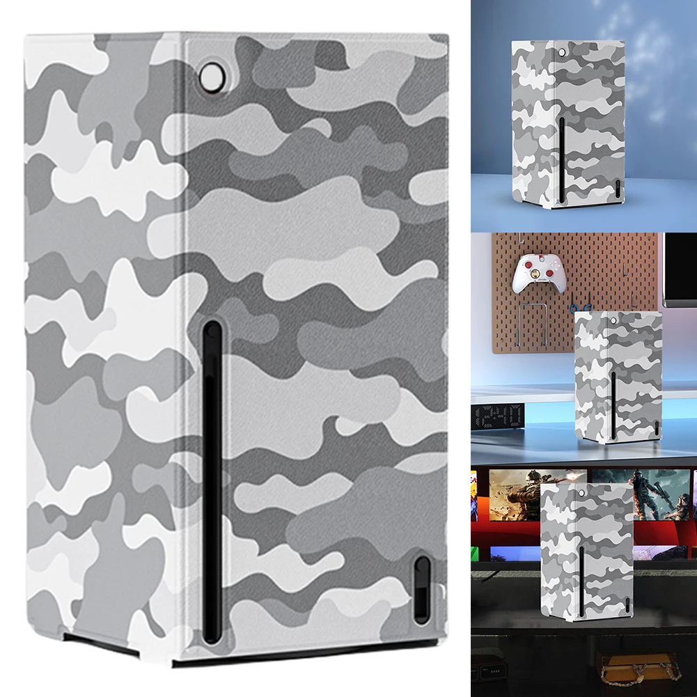 

Вертикальный пылезащитный чехол из искусственной кожи, пылезащитный чехол для всего тела, магнитная застежка с охлаждающим вентиляционным отверстием для игровой консоли Xbox Series S X