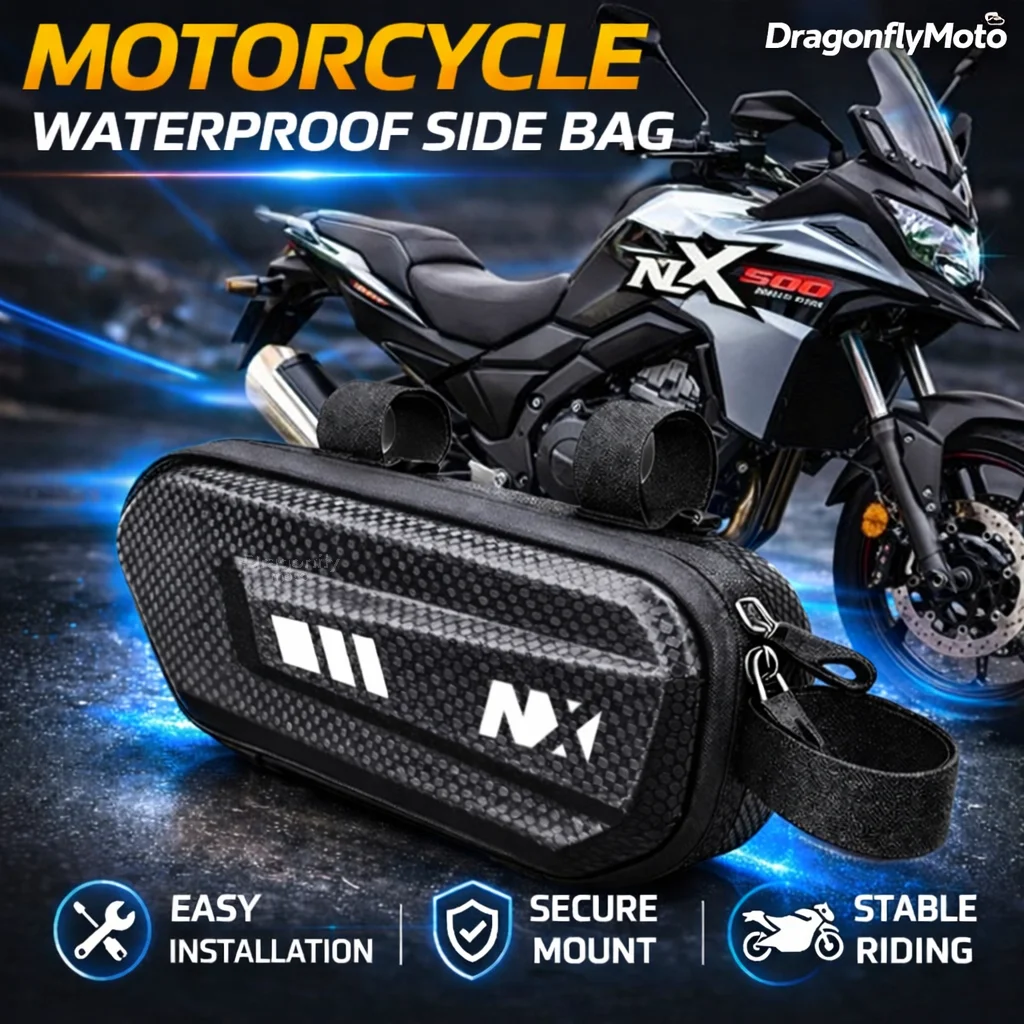 

Large Capacity Motorcycle Side Bag For HONDA NX400 NX500 NX 400 NX 500 2024-2025 Waterproof Multifunctional Storage Pouch