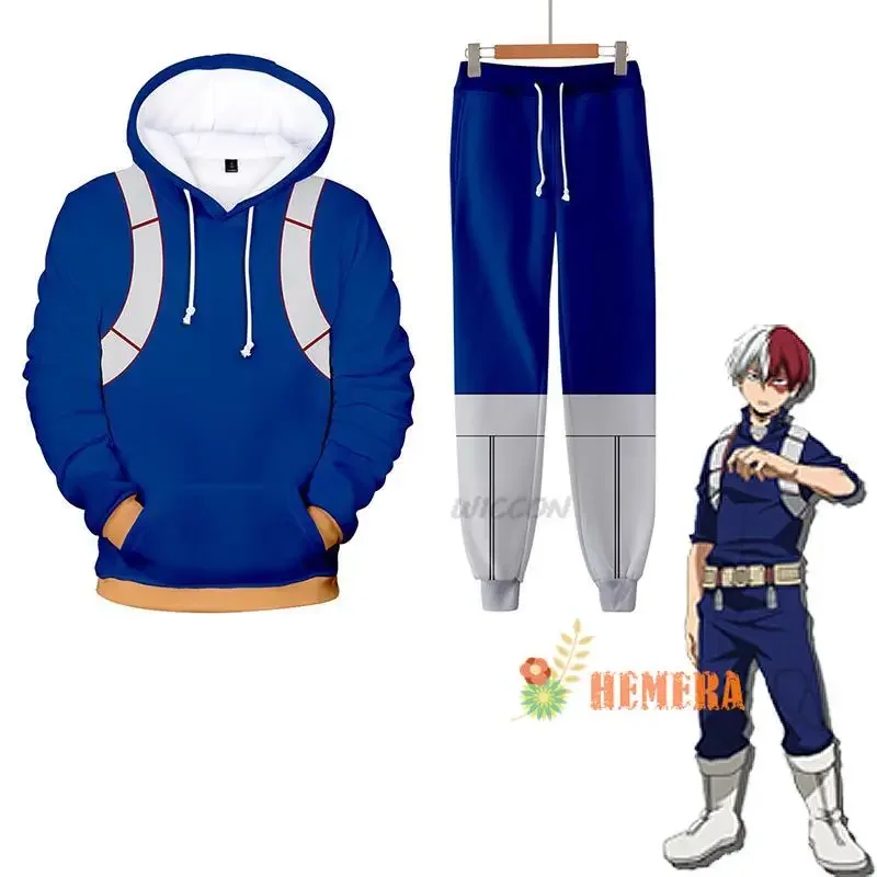 Disfraz de Boku No Hero Academy Midoriya Izuku para niños, Sudadera con capucha, pantalones de Anime, ropa de Halloween, juego de rol para niños