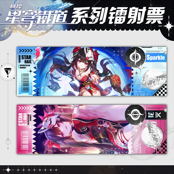 

Anime Genshin Impact Cosplay Cartoon Double-sided Card Bookmark Laser Ticket Table Decoration Send Friend Birthday Xmas Gift