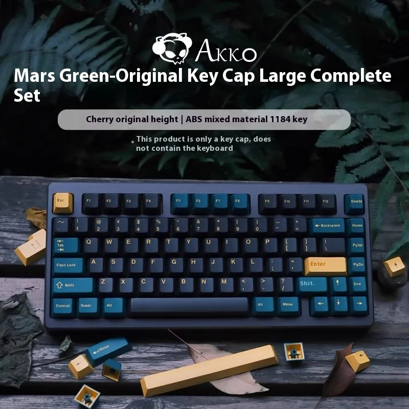 Akko mechanical keyboard keycaps complete set universal personalized PBT two-color gradient cross satellite axis game office