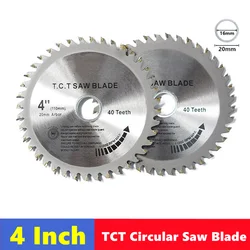 1pcs TCT woodworking saw blade 4-inch x1.8x20x30T/40T multifunctional circular cutting disc for cutting wood cutting tools