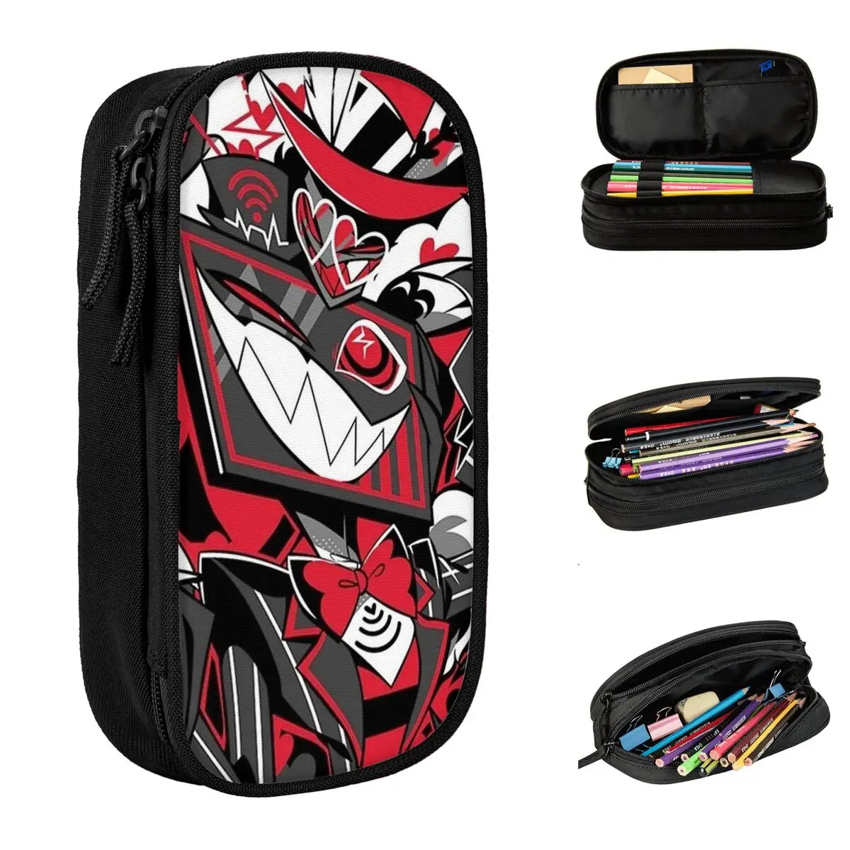 

Hazbins Hotels Vox Pencil Cases Fun Pen Holder Bag for Student Large Storage School Supplies Gift Pencilcases