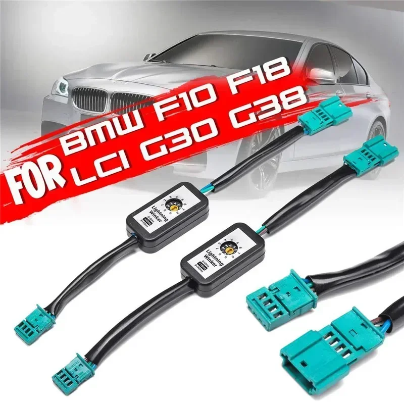 1 Pair Dynamic Left /Right Turn Signal Indicator Led Taillight  Module Cable Wire Harness For BMW 5 Series F10 F18 Lci G30 G38