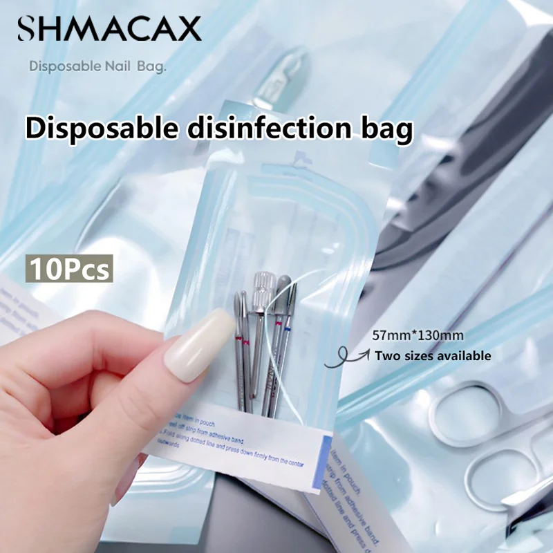 10PCS Disposable Self-sealing Sterilization Pouches Bag Tattoo Accessories Supplies Self-adhesive Clean Bags