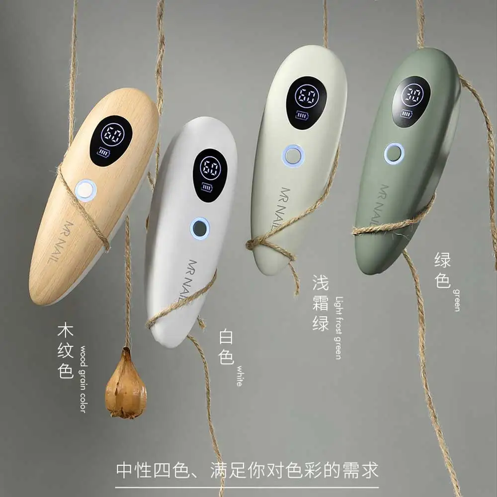 MR Lampada portatile con semi di girasole Piccola lampada per unghie con rilevamento automatico Lampada per fototerapia a batteria portatile ad asciugatura rapida per salone di bellezza