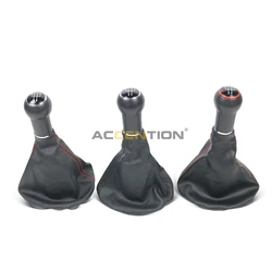 5 Speed Car Gear Stick Shift Knob With PU Leather Boot For Seat Arosa Ibiza Inca Cordoba
