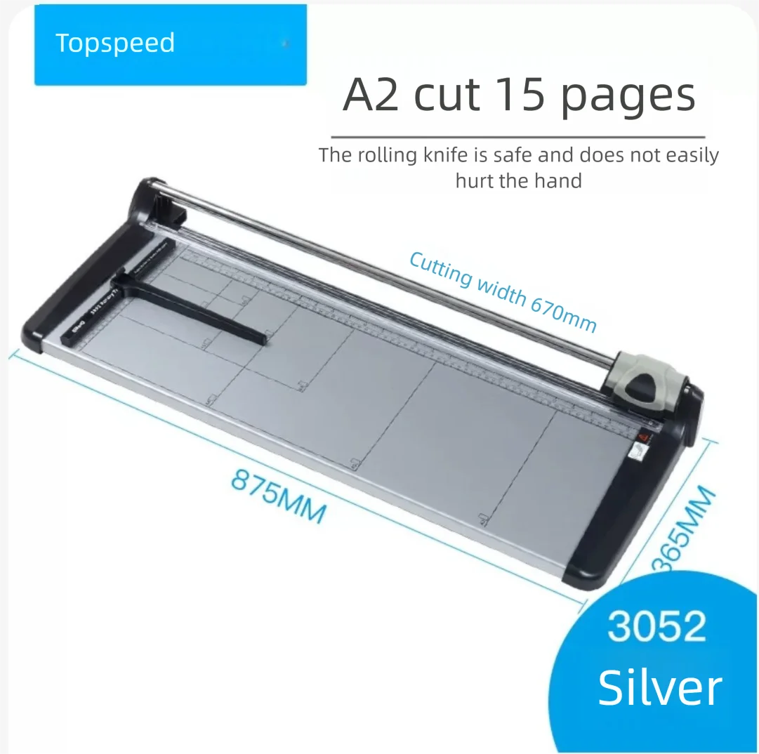 Manual Rotary Paper Trimmer Cutter Cutting Width 670mm 26inch