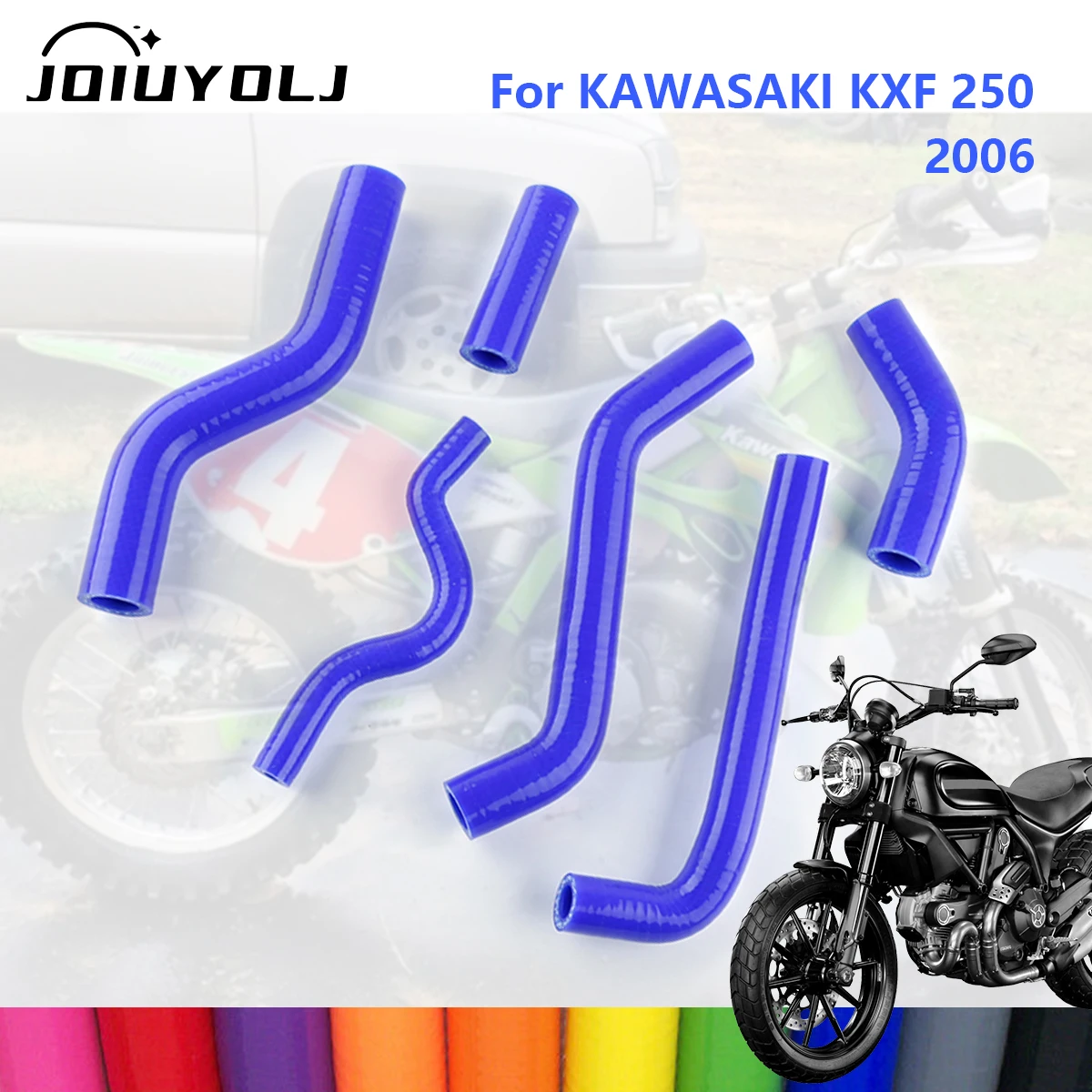 

For 2006 Kawasaki KX250F KX 250 F Silicone Pipe Tube Radiator Hoses Kit 6Pcs