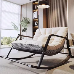 Lounge Sedie da soggiorno Poltrona a dondolo reclinabile Meditazione Sedia da salone nordica Divano Sillones di lusso Puffs Grandes Mobili da esterno