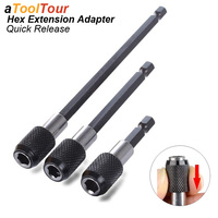 Magnetic Screwdriver Hex Adapter Quick Release Drill Bit Change Extension Set Batch Extender Self-lock Bar Chuck Nut Screw Tool